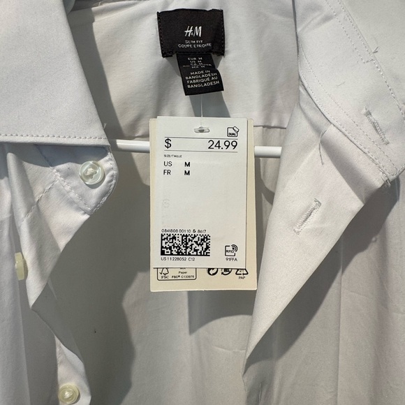 H&M White Dress Shirt - Picture 3 of 4